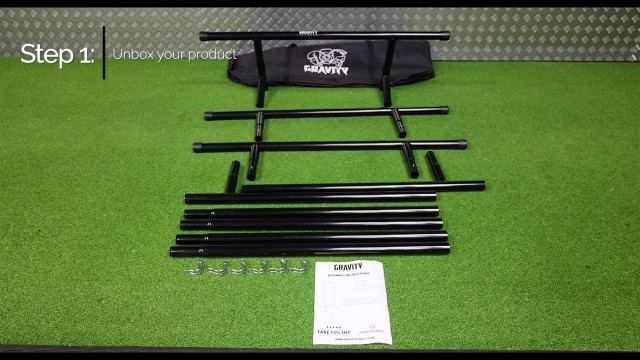 'How to assemble your Gravity Fitness Portable Pull Up Rack'