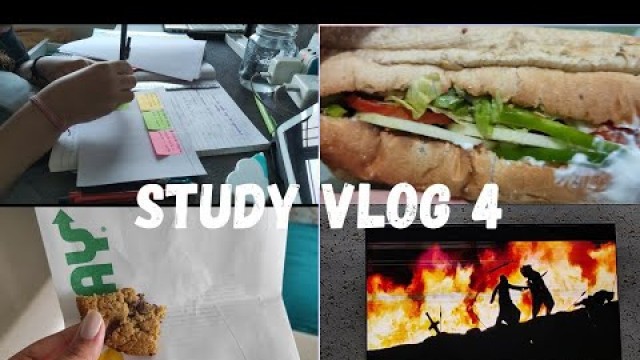 'Study vlog #04 |Fitness marshal, lots of food, studying etc...'