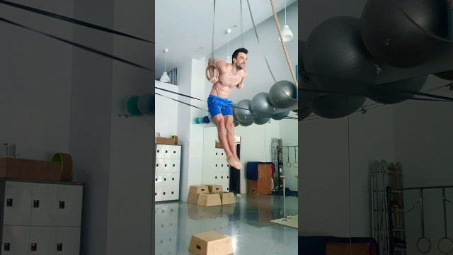 'How to Ring Muscle Up #MuscleUp #RingMuscleUp #PullUp #WorkOut #Gymnastics #CrossFit #Viral #shorts'