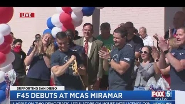 'Mark Wahlberg Helps Unveil F45 Fitness Studio At MCAS Miramar'