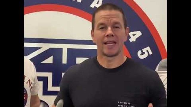 'markwahlberg Another great @f45_training workout !! When are you joining me? ❤️ Let’s go!!'