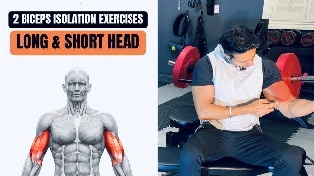 '2 Biceps Isolation Exercises for LONG Head & SHORT Head - Guru Mann'