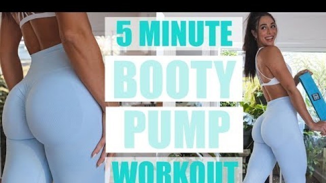 '5 MIN BOOTY PUMP | Follow Along Quick Booty Pump Workout | Train with Me - Dannibelle'