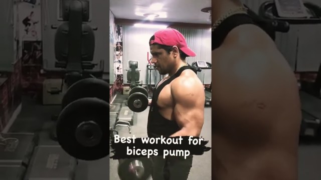 'Biceps pump workout / try this workout for biceps gain #biceps #fitness #exercise #traning'