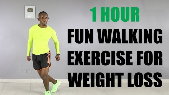 '1 HOUR FUN Walking Exercise for Weight Loss/ Walk 7000 Steps 