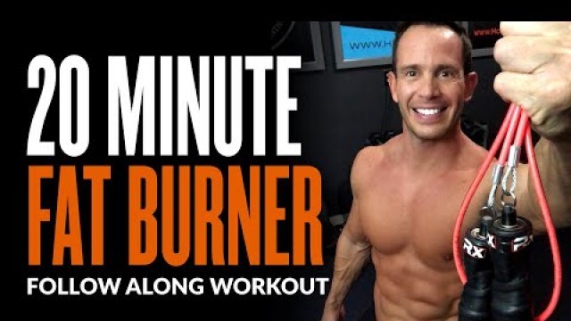 'One Dumbbell Fat Burning Jump Rope Workout (FOLLOW ALONG)'