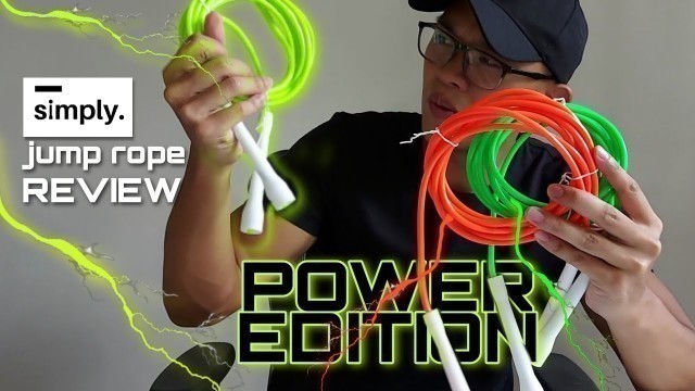 'Simply Jump POWER EDITION jump rope review| Mid Weighted jump rope!'