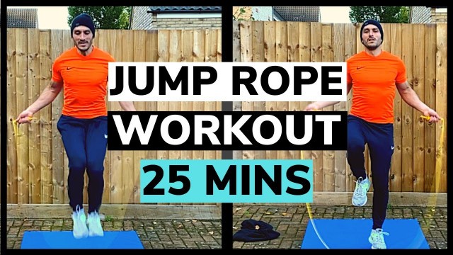 '25 Min Fat Burning Jump Rope HIIT Workout At Home'