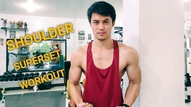 'SUPERSET SHOULDER pump workout| vlog 27'