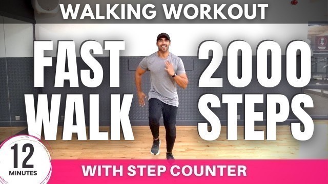 '12 Minute Fast Walk | Speed Walking Workout | Daily Workout at home'