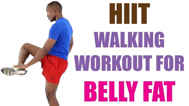 'HIIT Walking Workout for Belly Fat 20 Minutes/ Walk at Home to Burn Belly Fat'