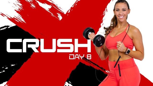 '40 Minute Glutes & Jump Rope Cardio Workout | CRUSH - Day 8'