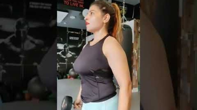 'Sexy ladies workout at gym'