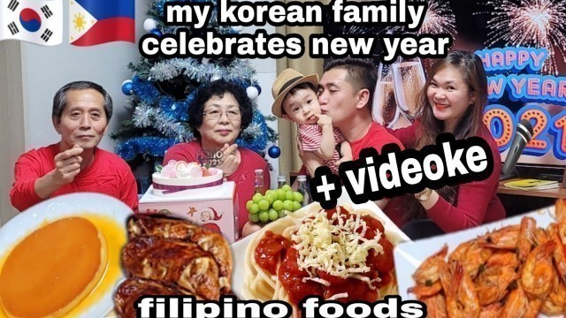 'my korean-in-laws celebrates new year with us / filipino foods serve /buhay sa korea'