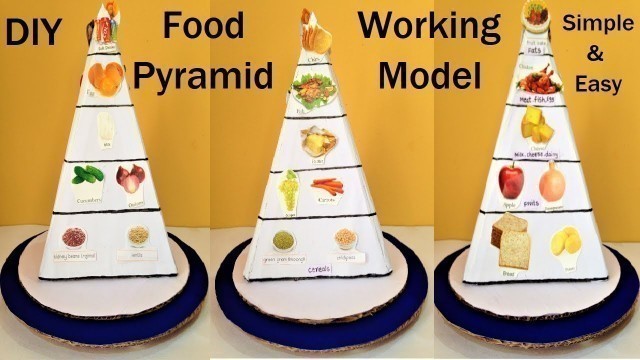 'Food Pyramid Working Model Making | Science Project | DIY | HowToFunda'