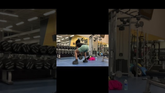 'Quick & simple glute pump ￼￼ exercise #fitgirl #youtubeshorts #gymrat #fitness #saturdayvibes ￼'