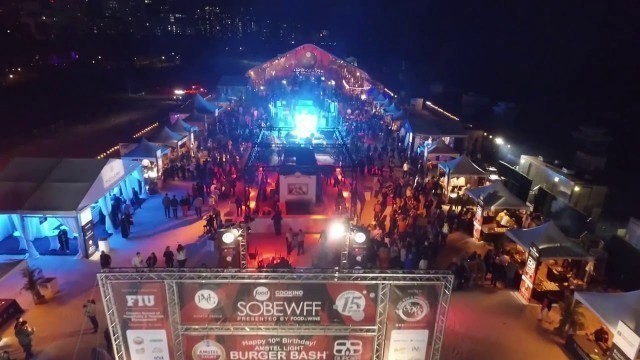 '2016 Food Network and Cooking Channel South Beach Wine & Food Festival North Venue Drone Footage'