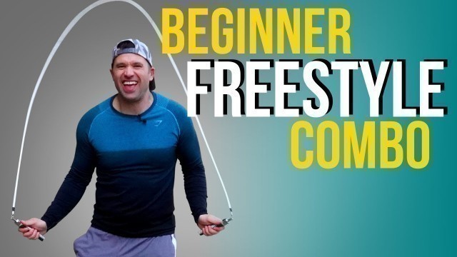 'How To Jump Rope Freestyle: 4 Skill Beginner Combo'