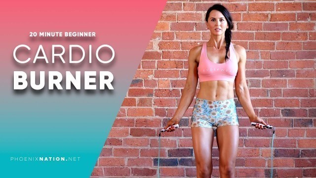 '20 Minute Beginner CARDIO BURNER Jump Rope Workout'