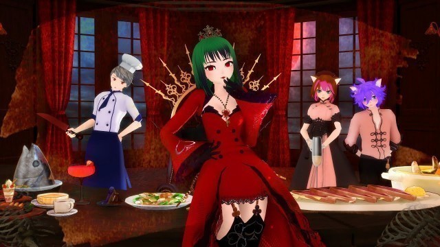 '【MMD PV】 悪食娘コンチータ / Evil Food Eater Conchita [Lavanda Tanori/Ria/Neko/Azul]'