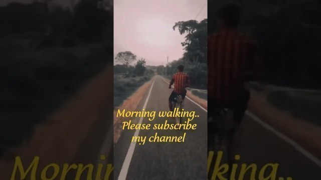 'morning walking #morningroutine #fitness'