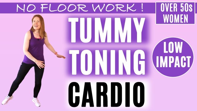 'ALL STANDING CARDIO ABS WORKOUT FOR WOMEN OVER 50 | TUMMY TONING EXERCISES | Lively Ladies'