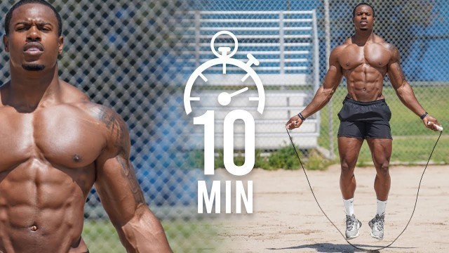 '10 MIN JUMP ROPE WORKOUT | TORCH CALORIES (FAST!) | FOLLOW ALONG'