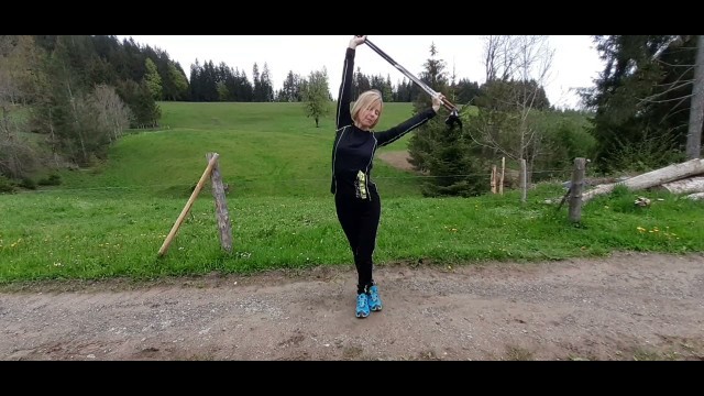 'Die 7 besten Übungen Nordic Walking warm up -cool down| nordic sports tutorial|sports and depression'