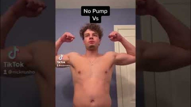 'Pump vs No Pump #gym #fitness #workout #viral #gymshorts #fyp'