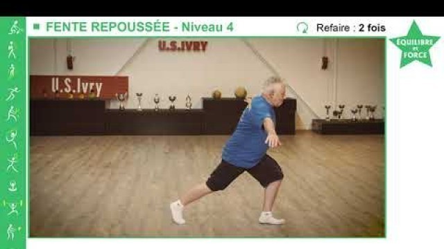 'Ma Gym Au Quotidien FSGT - Trimestre 3 - Exercice Fente repoussée'