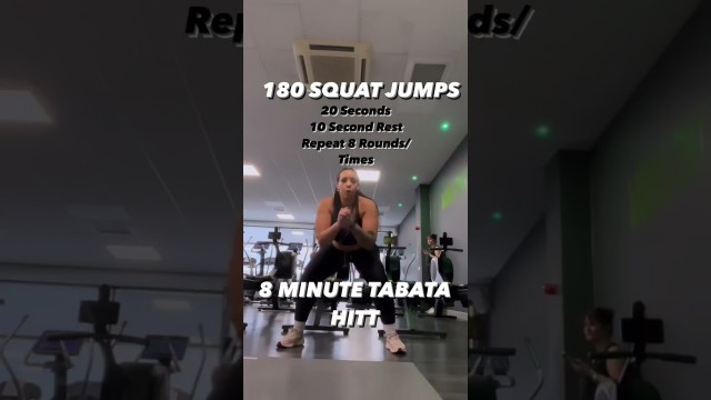 '8 Minutes Tabata/HITT workout #fitness #gym #workout #shorts #hittworkout #tabata'