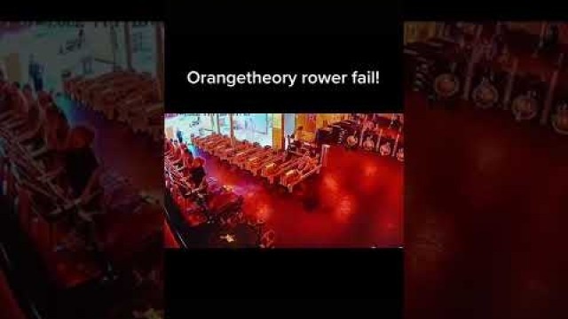 'Orange theory rower fail 