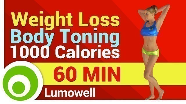 'Weight Loss and Body Toning Exercises - 1000 Calorie Workout at Home'