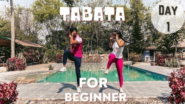 '4 MINUTE FAT LOSS - TABATA HIIT WORKOUT | Day 1'