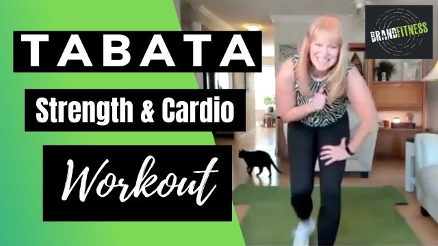 'TABATA Weights & Cardio Workout | 35 min Exercises over 50 | No Music Workout'