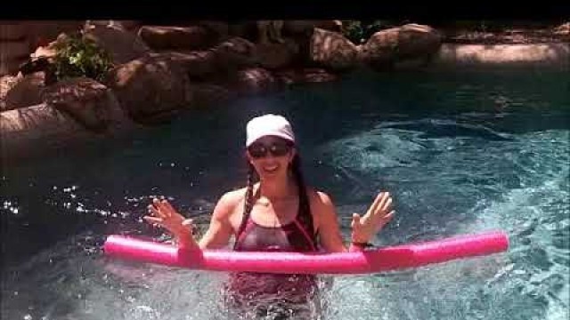 'Aqua Tabata #1 - Intro for ALL LEVELS!! Workout in your own pool - HIIT CARDIO & TONE - FUN!!!!'