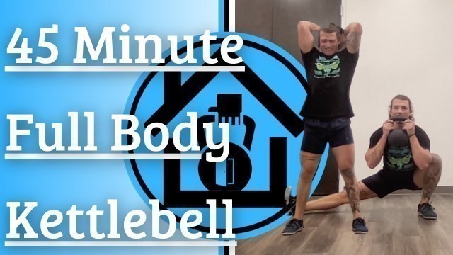 '45 Minute Full Body Kettlebell Workout (TABATA & Hip/Core Stability)'