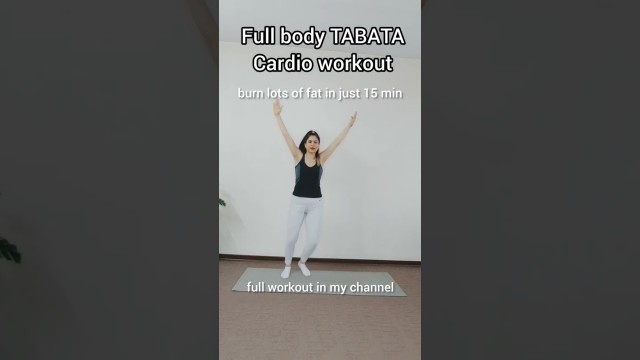 'full body TABATA workout: TABATA cardio workout at home #shorts #homeworkout'