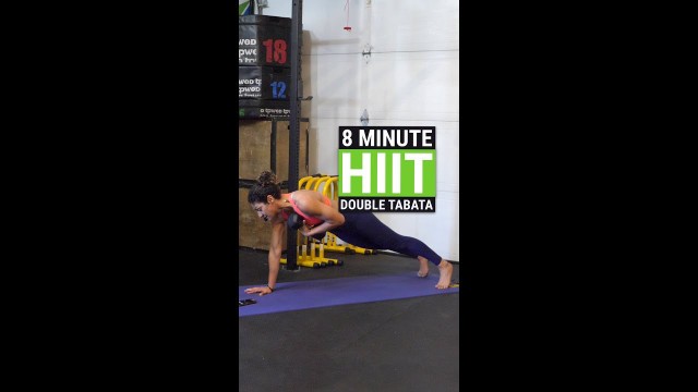 '8 MINUTE DOUBLE TABATA HIIT FULL BODY WORKOUT (DUMBBELL EQUIPMENT)'