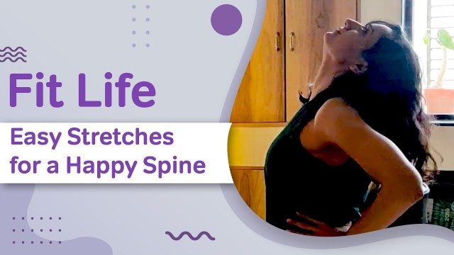 'Easy Stretches For A Happy Spine | Fit Life | Chair Yoga | Hauterfly Fitness'