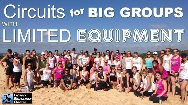 'Circuit for Big Groups with Limited Equipment | FITNESS EDUCATION ONLINE'