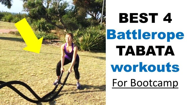 'Best 4 Battlerope Tabata Workout Ideas for Boot Camps | FITNESS EDUCATION ONLINE'