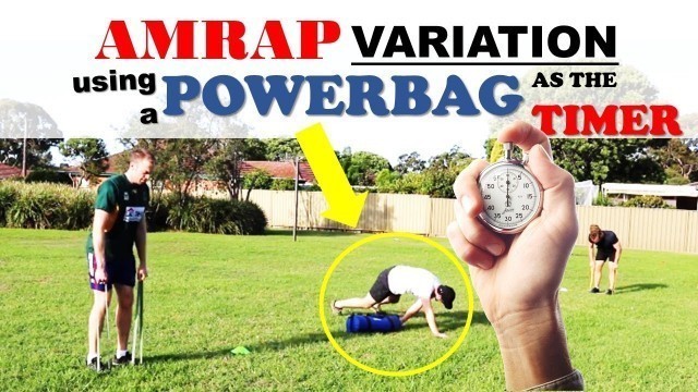 'AMRAP Workout Idea for Boot Camp Using a Powerbag as the Timer | FITNESS EDUCATION ONLINE'