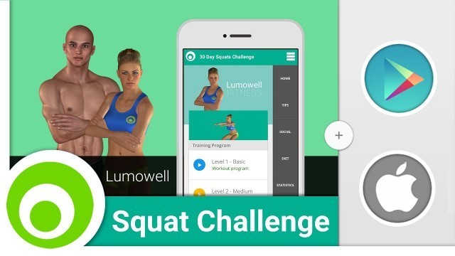 'Squat Challenge Lumowell - Android and iOS App'