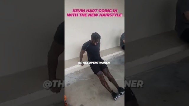 'TRAIN HARD WITH THESUPERTRAINER kevin hart the rock #FITNESS #funny #halarious'