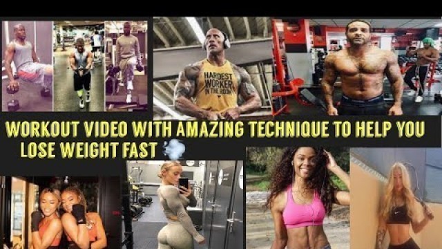 'CELEBRITY WORKOUT VIDEO WITH DWAYNE JOHNSON AJIONA ALEXUS JIM JONES KEVIN HART IGGY AZALRA LOSE FAT'