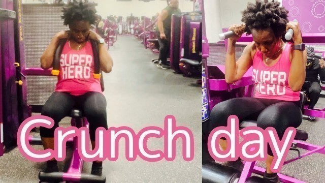 'CRUNCH DAY AT PLANET FITNESS #vlogtober #day25 #fitness #gym #workout #abs #bellyfat'