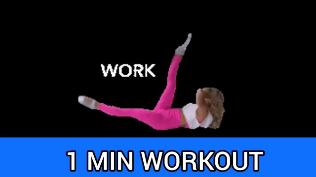 '1 Minute WORKOUT ABS exercises Let\'s Work'