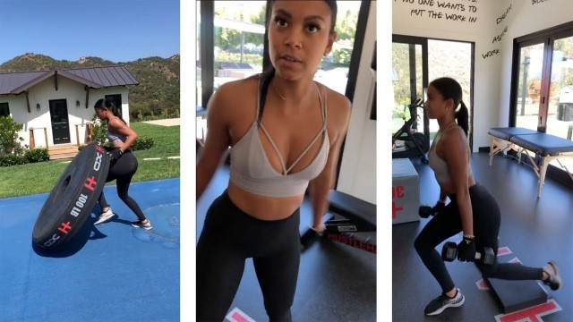 'Kevin Hart Wife Eniko Hart at Home Gym Working It Out! #KevinHart #DontF*CKThisUpNetflix'