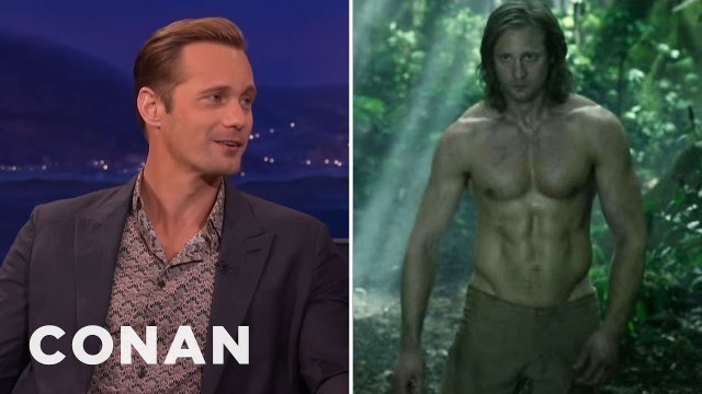 'Alexander Skarsgard\'s Insane Diet To Get Jacked As Tarzan | CONAN on TBS'